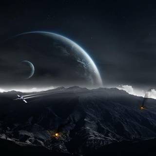 Dark space wallpaper