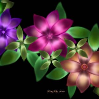 Exotic flowers wallpaper