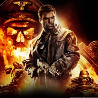 Skulls and guns wallpaper