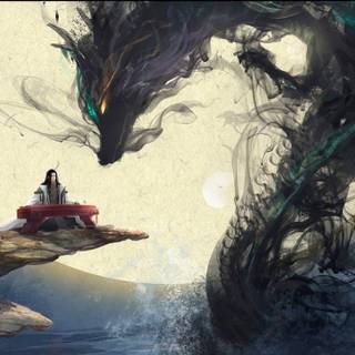 Asian dragon wallpaper