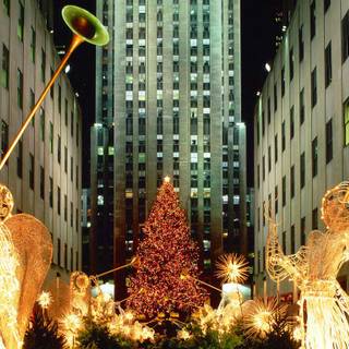 New York Christmas wallpaper