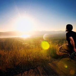 Wallpaper of skateboard