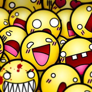 Smiling faces wallpaper