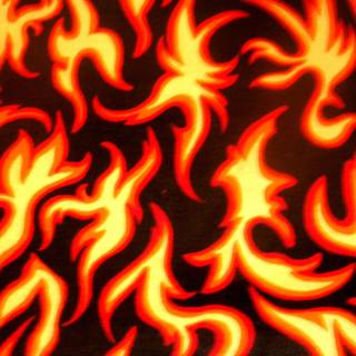 Red flames background