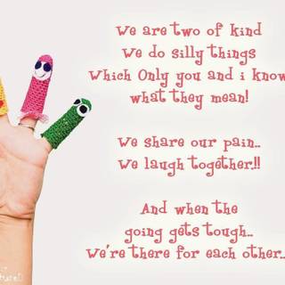 Wallpapers of friendship