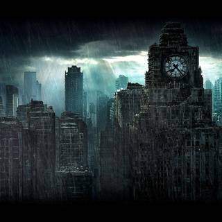 Dark city background