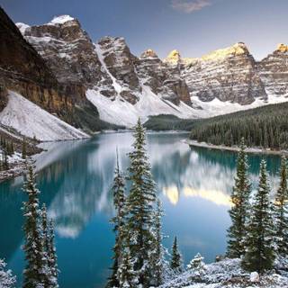 Winter mountain wallpaper