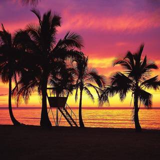 Hawaii sunset wallpaper