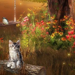 Fall flowers wallpaper