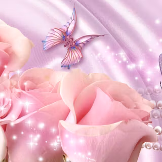 Pink roses background