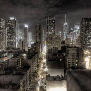 Dark city background