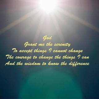 Serenity prayer screensaver