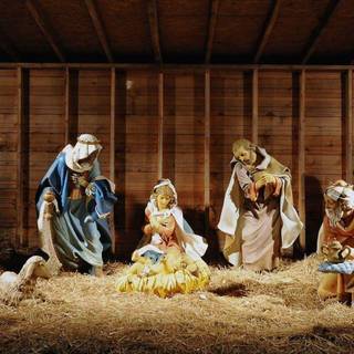 Nativity scene desktop wallpaper