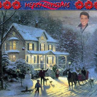 Elvis Christmas wallpaper