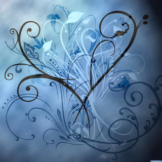 Blue flower background