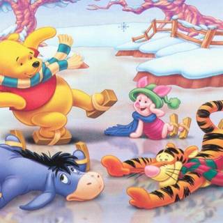 Winnie the pooh christmas wallpaper