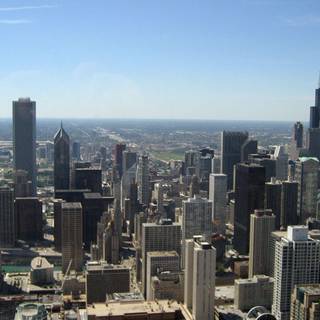 Chicago skyline background