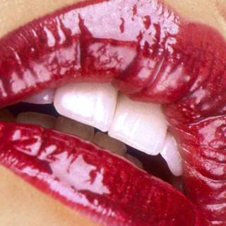 Red lips wallpaper