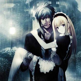 Romantic anime wallpaper