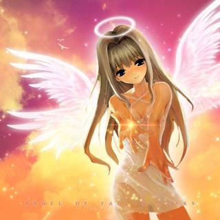 Cute anime angel