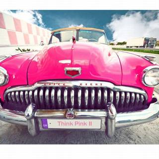 Pink car wallpaper