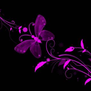Black and purple wallpaper