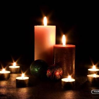 Christmas candle wallpaper