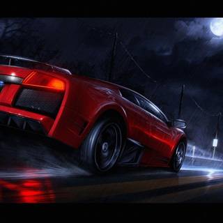 Red Lamborghini wallpaper