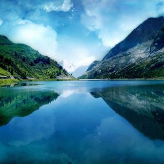 Mountain scenery wallpaper