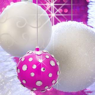 Pink Christmas wallpaper