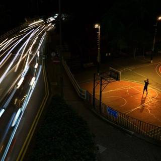 Basketball court wallpaper