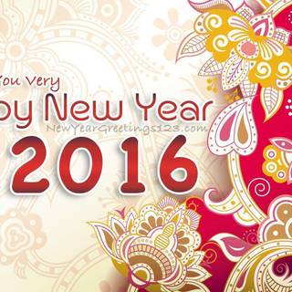 Wallpaper of new year 2016