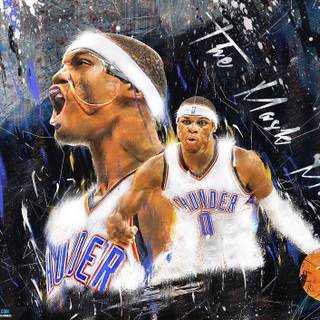 Kevin durant and russell westbrook wallpaper 2016