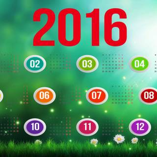Wallpapers with calendar 2016