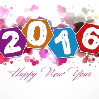 Wallpaper of happy New Year 2016