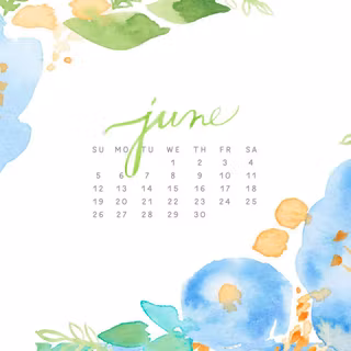 Desktop Wallpaper Calendar June 2016