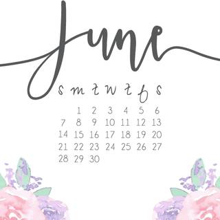 Desktop Wallpaper Calendar June 2016