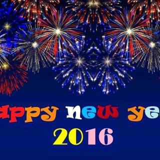 New year 2016 greetings wallpaper