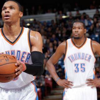 Kevin durant and russell westbrook 2017 wallpaper