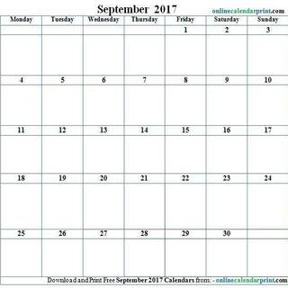 Desktop Wallpaper Calendar September 2017