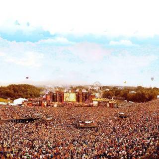 Tomorrowland 2017 laser show HD wallpaper