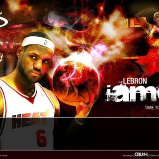 Lebron james dunk heat wallpaper 2017