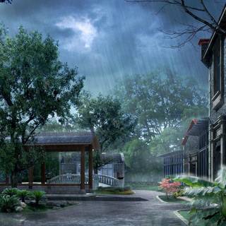 Beautiful rainy landscapes wallpaper HD 2017