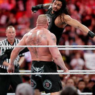 WWE summerslam 2017 John Cena vs brock lesnar wallpaper