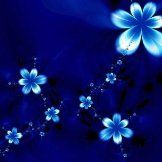 Blue flower wallpaper