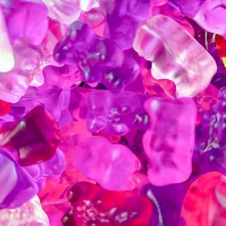 Pink gummy bears wallpaper