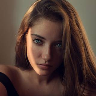 Women eyes green wallpaper