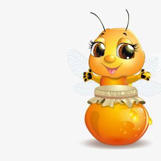 Cartoon bee wallpaper