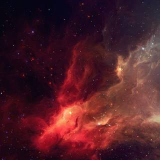 Red nebula wallpaper