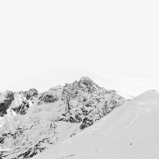 Snow mountain iPhone wallpaper